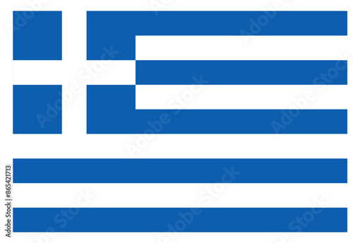 Greek national pride. Greek flag vector flat illustration.