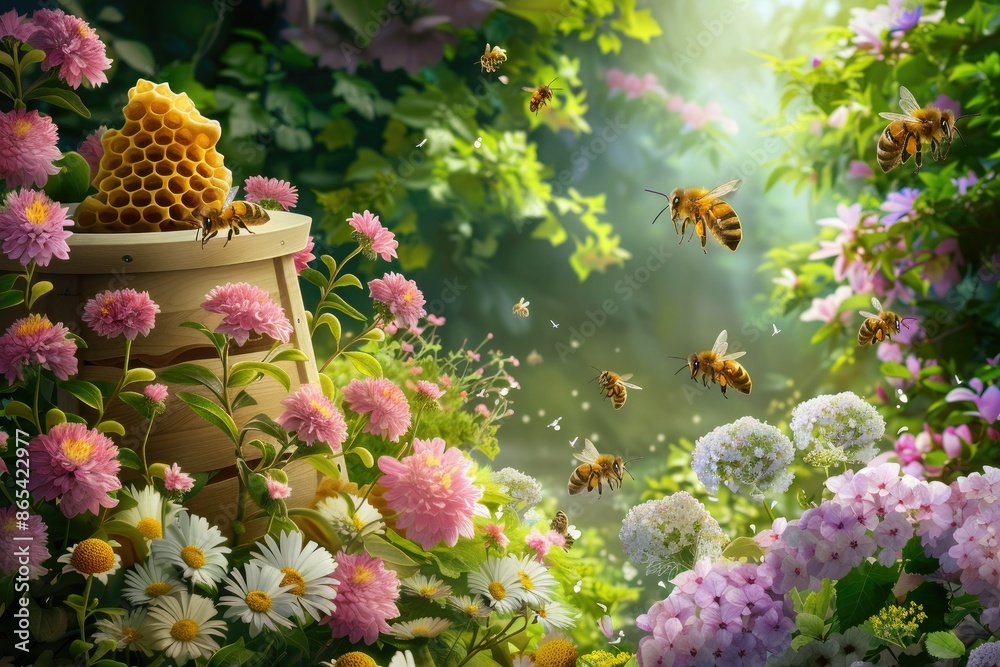 A Buzzing Garden Paradise A Buzzing Garden Paradise