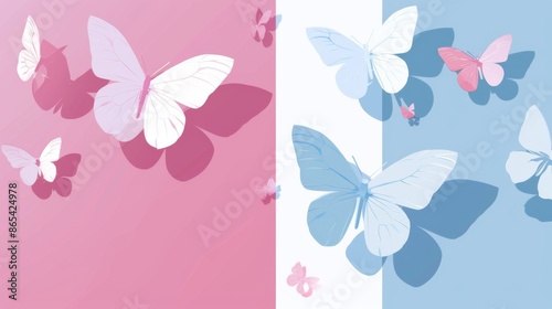 Transgender Rights incorporating Butterfly Metamorphosis Imagery