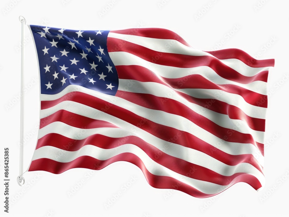 Fototapeta premium American Flag Waving