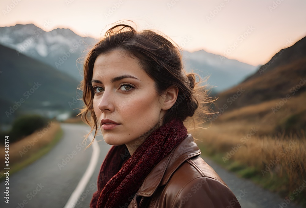Serene Alpine Escape: A Portrait of Tranquility Serene Alpine Escape: A Portrait of Tranquility