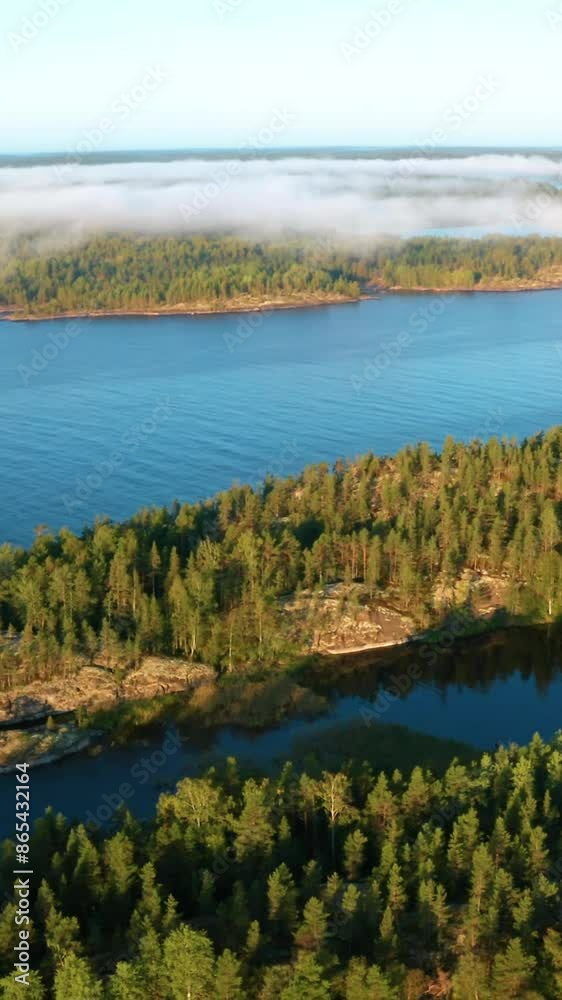 Aerial view of beautiful Finland landscape Aerial view of beautiful Finland landscape