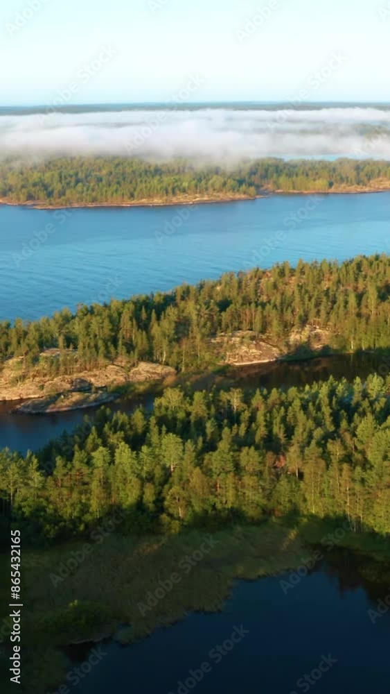 Aerial view of beautiful Finland landscape Aerial view of beautiful Finland landscape