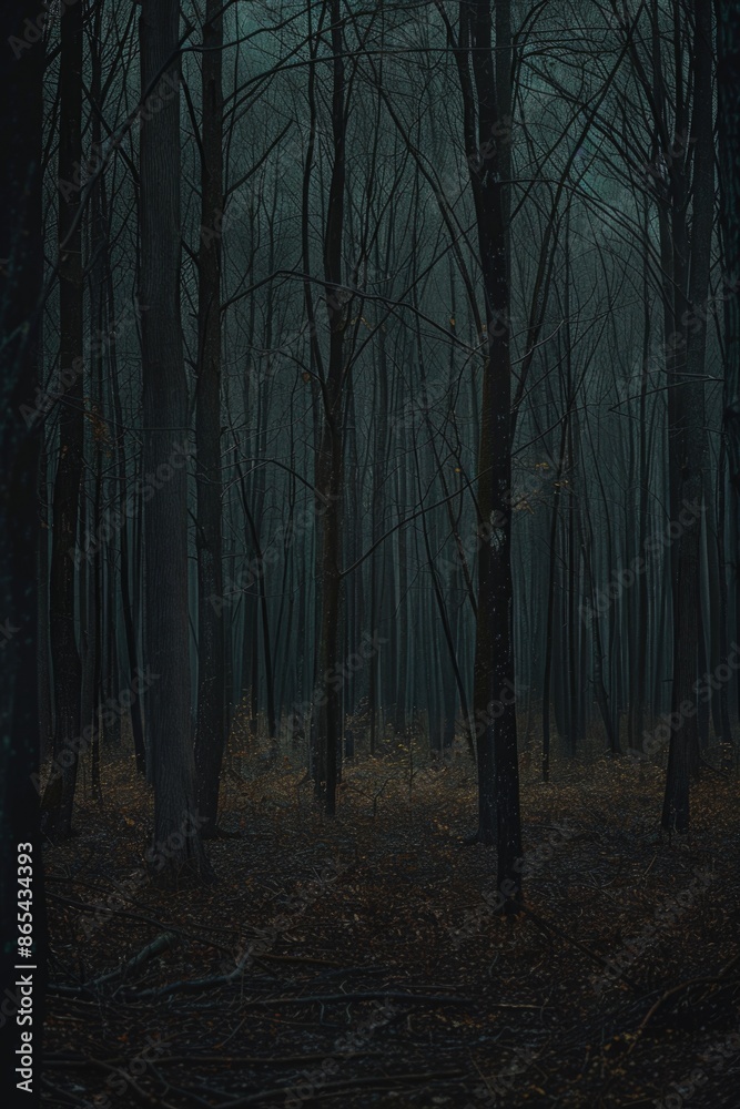 Obraz premium Dark Forest Landscape