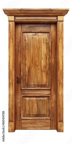 Brown Wooden door, PNG With Transparent Background