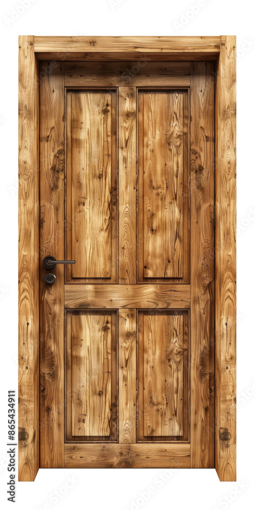 Wooden door, PNG with transparent background Wooden door, PNG with transparent background