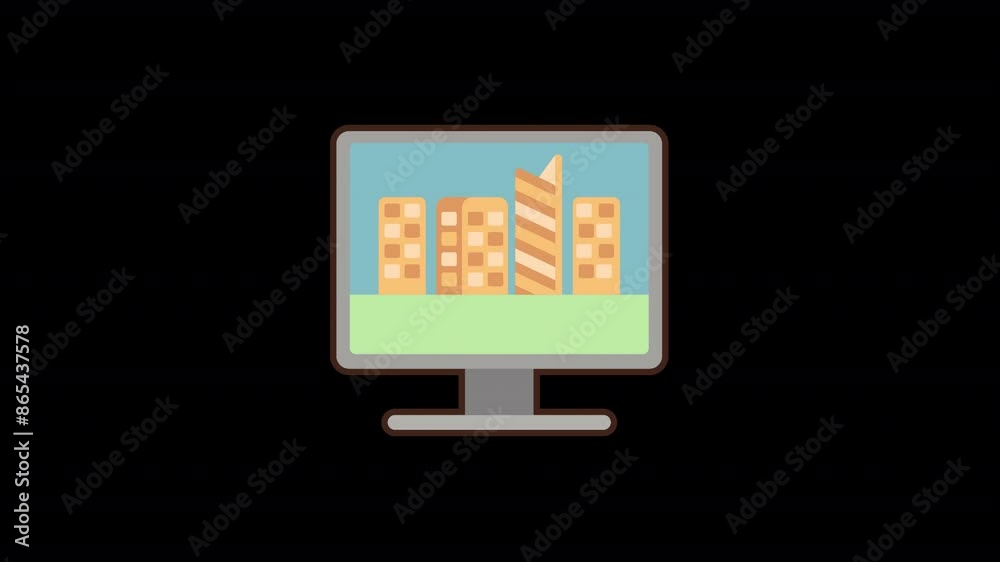 Virtual Land Icon Animation Virtual Land Icon Animation