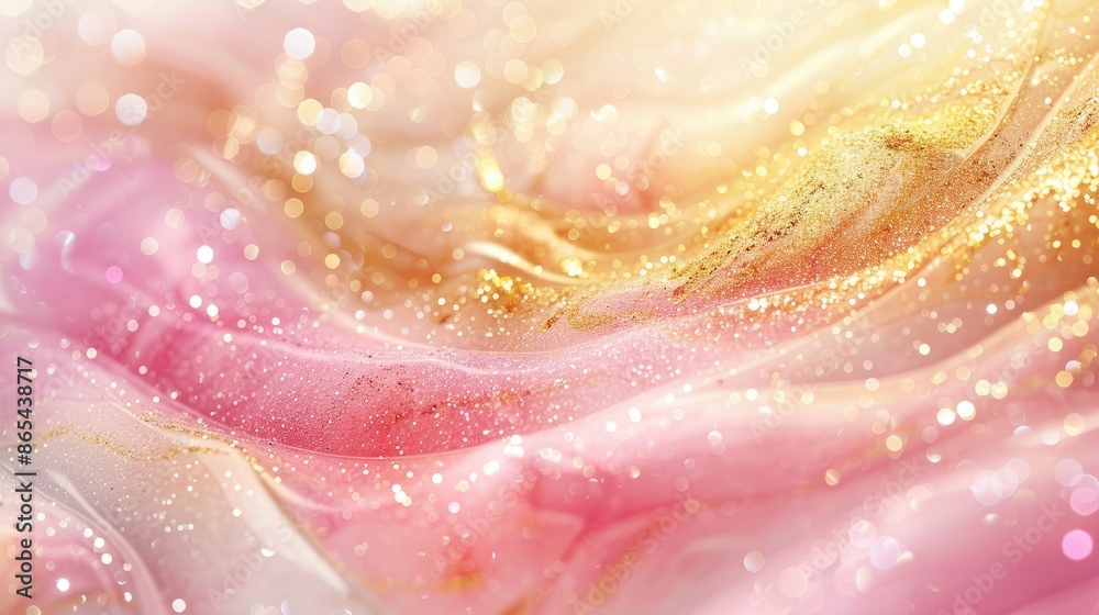 Abstract background image of shrimp paste pink, gold, beige, white and soft glitter for use as a background. Gives a soft and nurturing feeling Abstract background image of shrimp paste pink, gold, beige, white and soft glitter for use as a background. Gives a soft and nurturing feeling