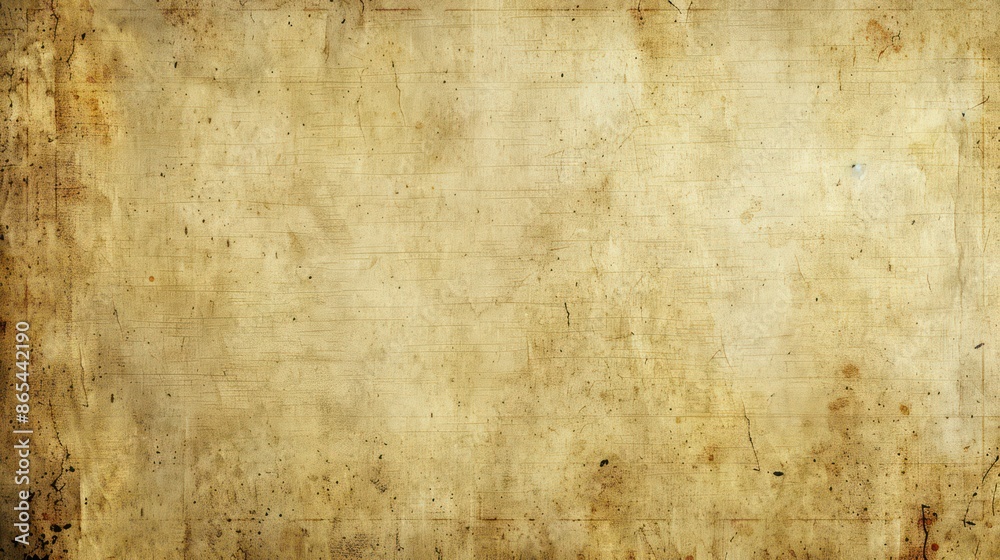 Obraz premium Vintage aged paper background with textured stains and marks