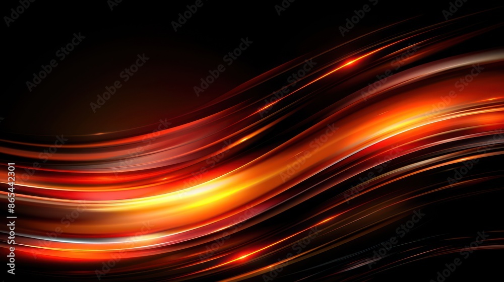 Vivid abstract wave of light, dynamic luminous flow in dark space. Vivid abstract wave of light, dynamic luminous flow in dark space.