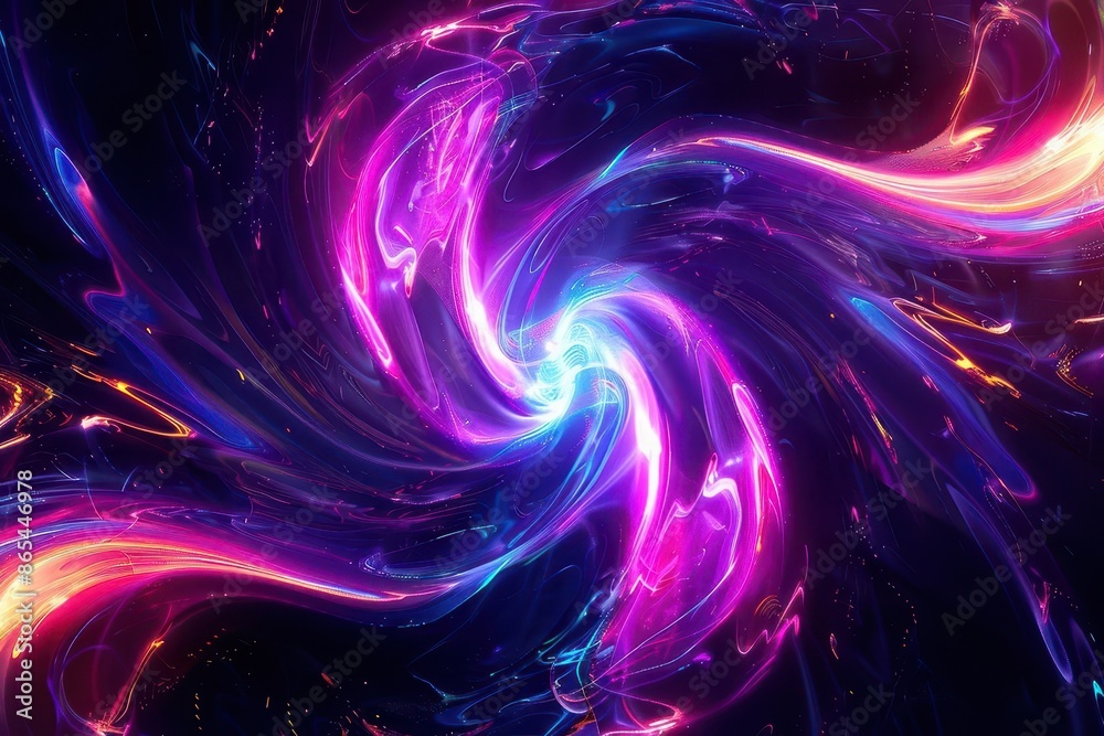 abstract digital artwork swirling tendrils of neon light against a deep black void creating hypnotic patterns and illusions of depth vibrant colors blending and separating in fluid motion abstract digital artwork swirling tendrils of neon light against a deep black void creating hypnotic patterns and illusions of depth vibrant colors blending and separating in fluid motion