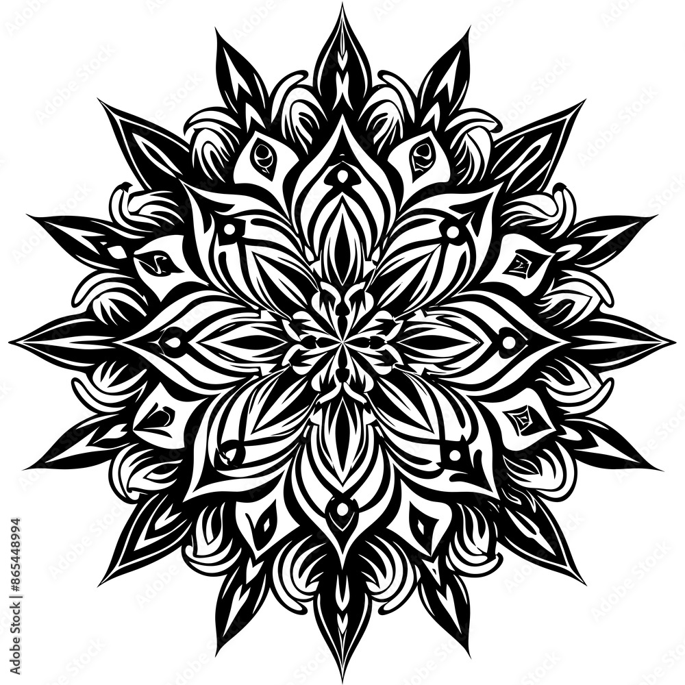 Fototapeta premium abstract floral ornament