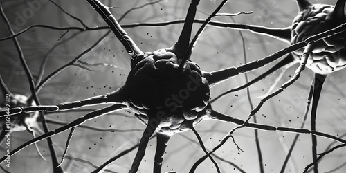 Neurônios em atividade cerebral