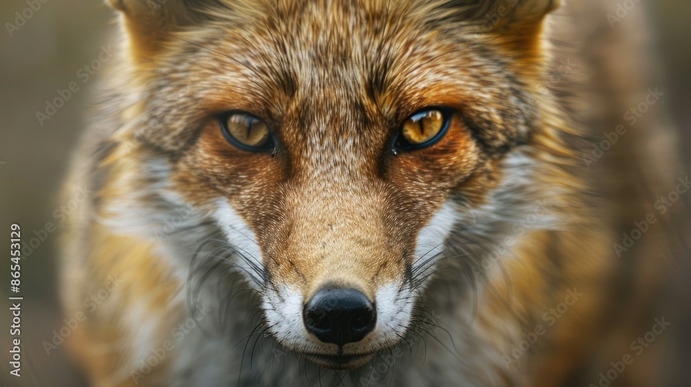 Obraz premium a rare wild Indian fox