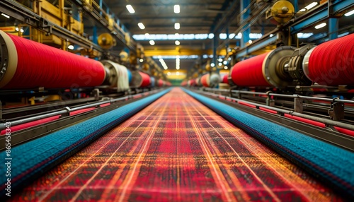 HighTech Textile Factory A factory producing textiles with advanced technology