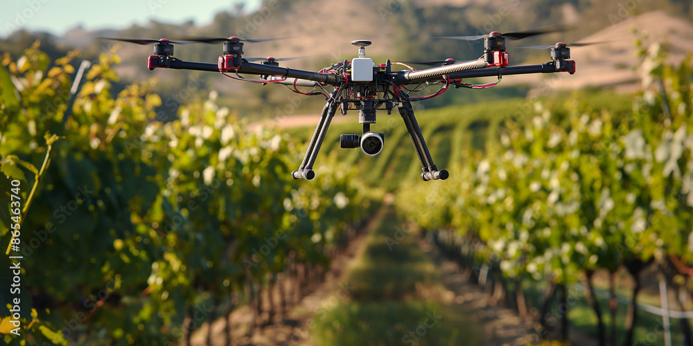 Agricultural Drone Flying Over Vineyard for Crop Monitoring ,
Modern Technology: Drone in Action Over Vineyard Rows Agricultural Drone Flying Over Vineyard for Crop Monitoring ,
Modern Technology: Drone in Action Over Vineyard Rows