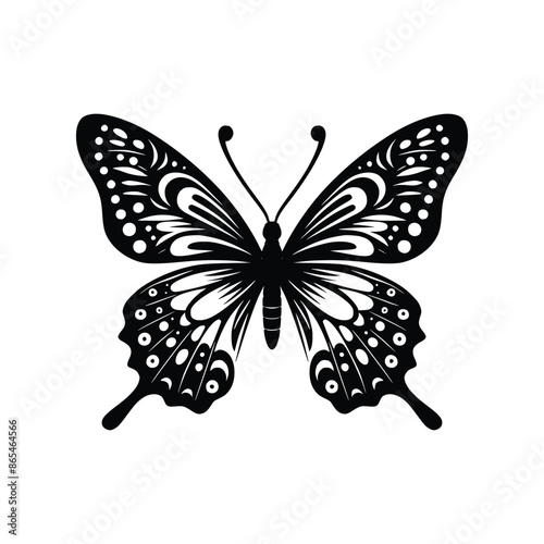 Butterfly vector  beautiful hand-drawn sketch illustration for graphic resources