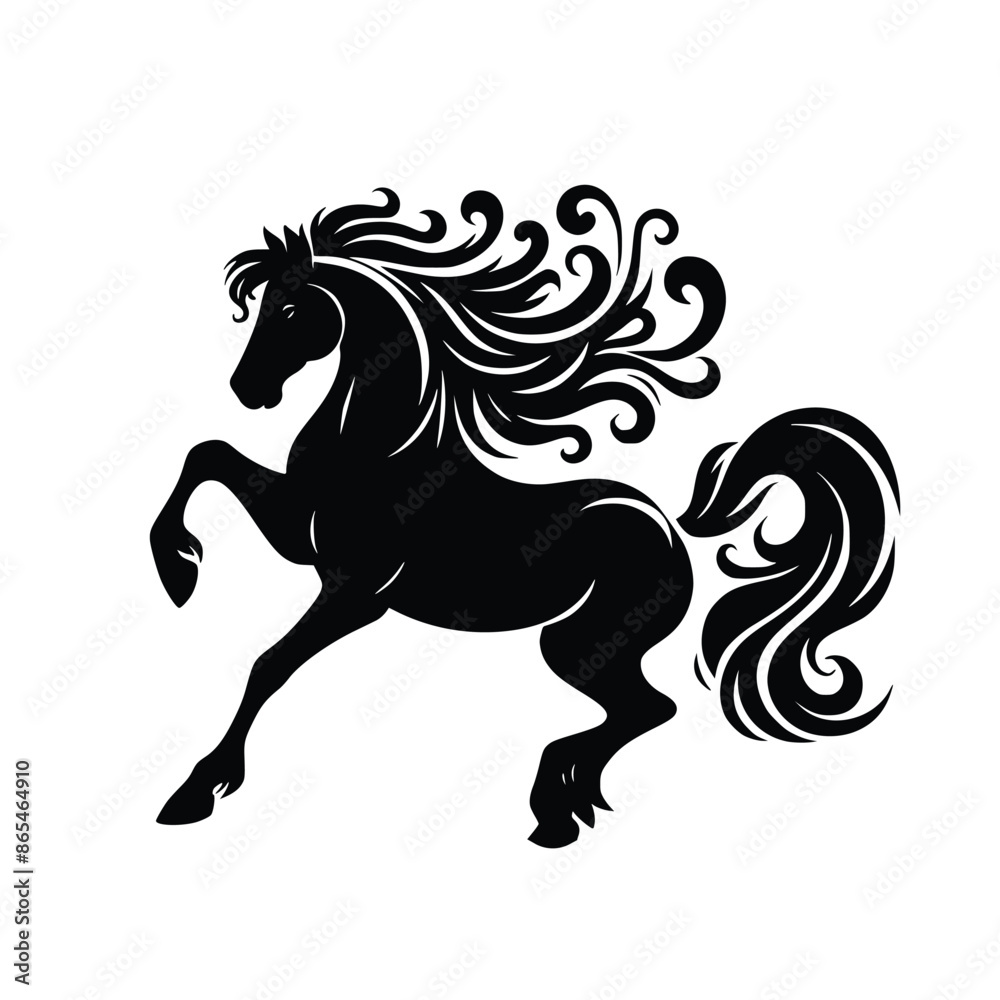 horse vector isolated on a white background horse vector isolated on a white background