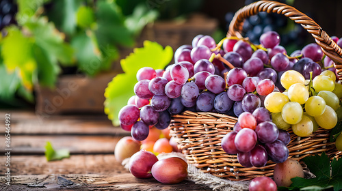 Grapes, bunches of grapes, fresh ripe berries
