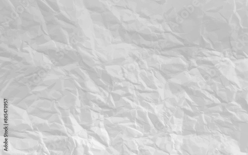 White crumpled Paper Texture. Abstract Background.