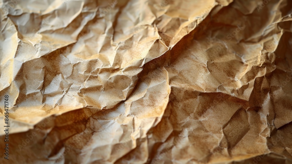 Abstract crumpled and creased recycle brown paper texture background Abstract crumpled and creased recycle brown paper texture background