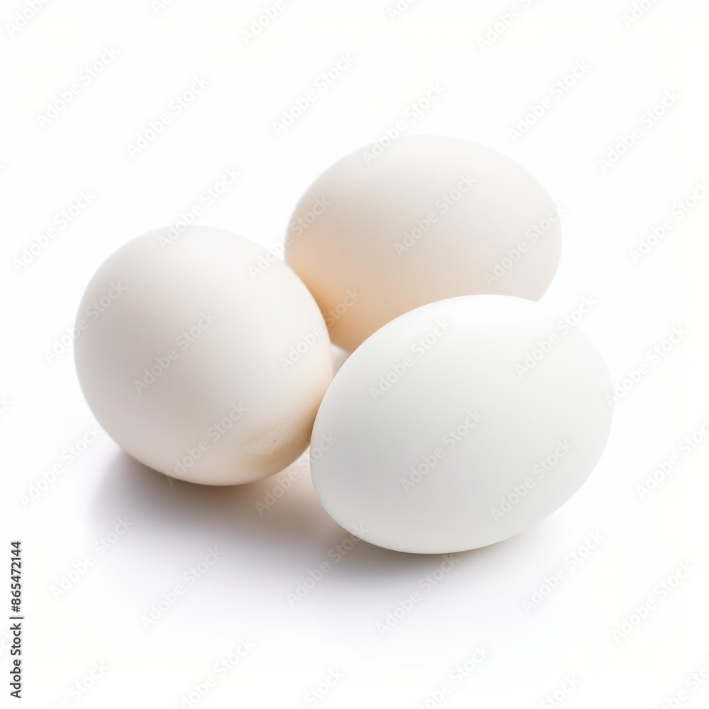 Three Eggs on White Background Three Eggs on White Background