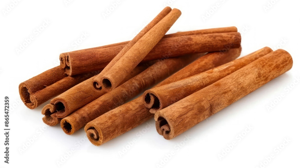 Cinnamon Sticks Isolated on White Cinnamon Sticks Isolated on White