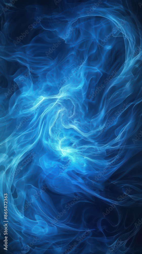 Abstract Blue Smoke Swirl Background Abstract Blue Smoke Swirl Background
