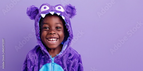 Cute Happy African American...
