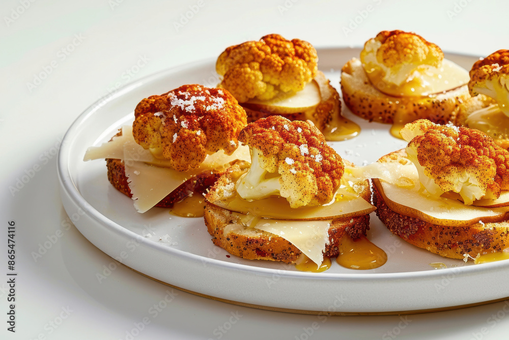 Delectable Cauliflower Melt with Honey Mustard and Crispy Sourdough Delectable Cauliflower Melt with Honey Mustard and Crispy Sourdough
