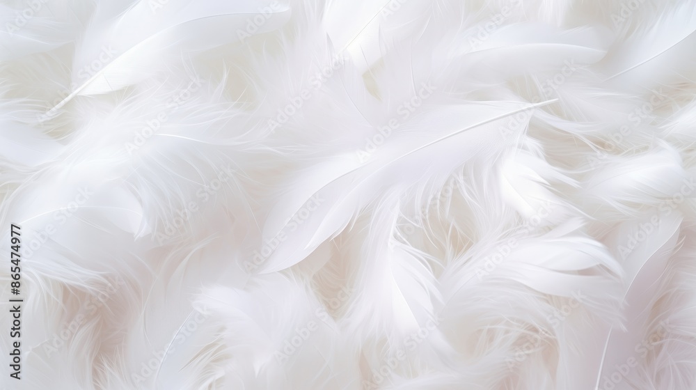Soft White Feathers Gently Swaying Soft White Feathers Gently Swaying