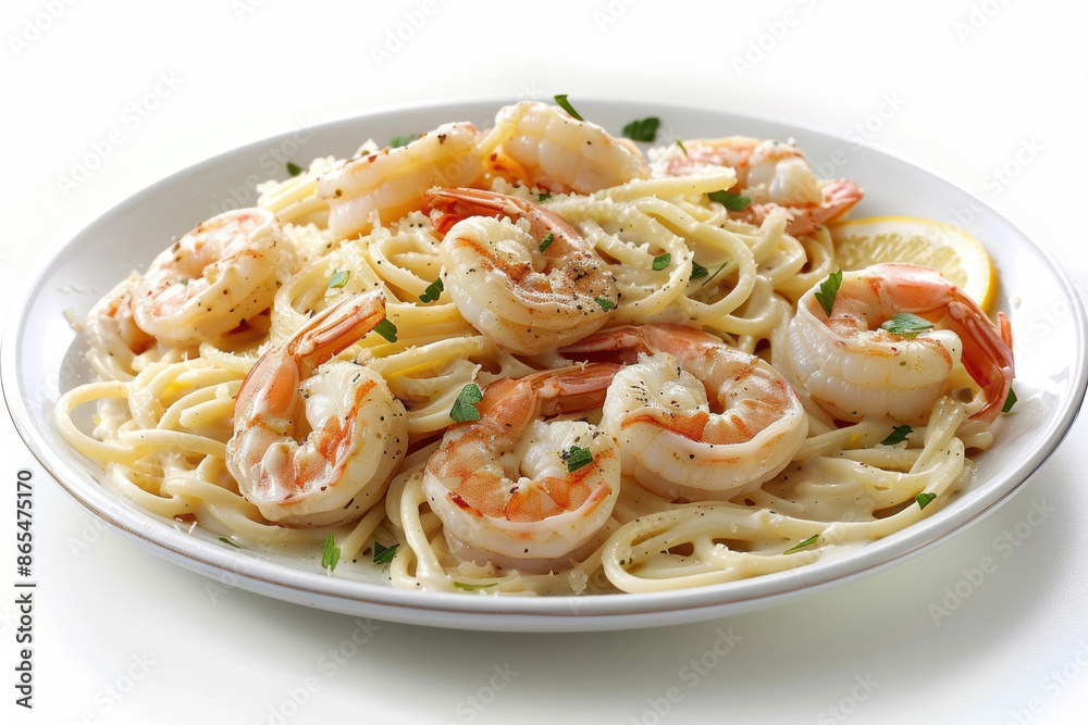 Gourmet Cauliflower Spaghetti Alfredo with Seasoned Shrimp Gourmet Cauliflower Spaghetti Alfredo with Seasoned Shrimp