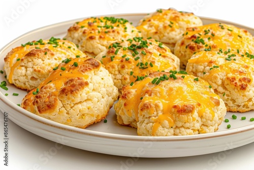 Fluffy Cauliflower-Cheddar Biscuits with Tangy Cheddar Cheese