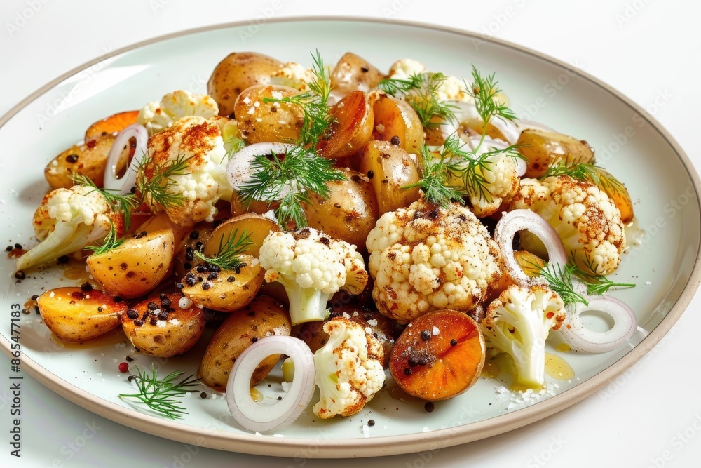 Crisp and Elegant Cauliflower-Potato Salad with Caraway Seed Glaze Crisp and Elegant Cauliflower-Potato Salad with Caraway Seed Glaze