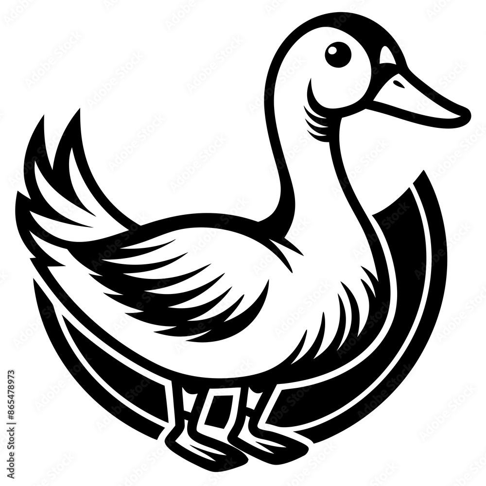 duck isolated on white background logo icons. duck isolated on white background logo icons.