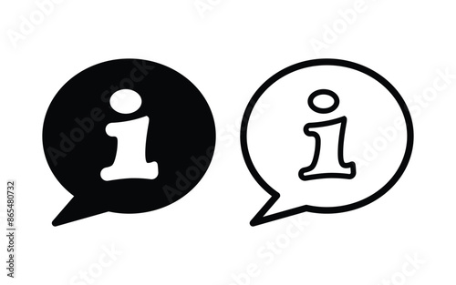 Info or Information, Support icon vector