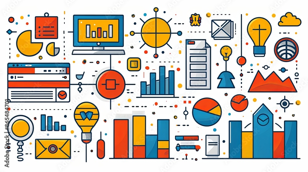 Business topics, company - modern outlined flat vector concept illustrations set, corporate Memphis style Business metaphor Business topics, company - modern outlined flat vector concept illustrations set, corporate Memphis style Business metaphor