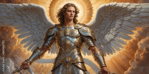 A portrait of an archangel photo