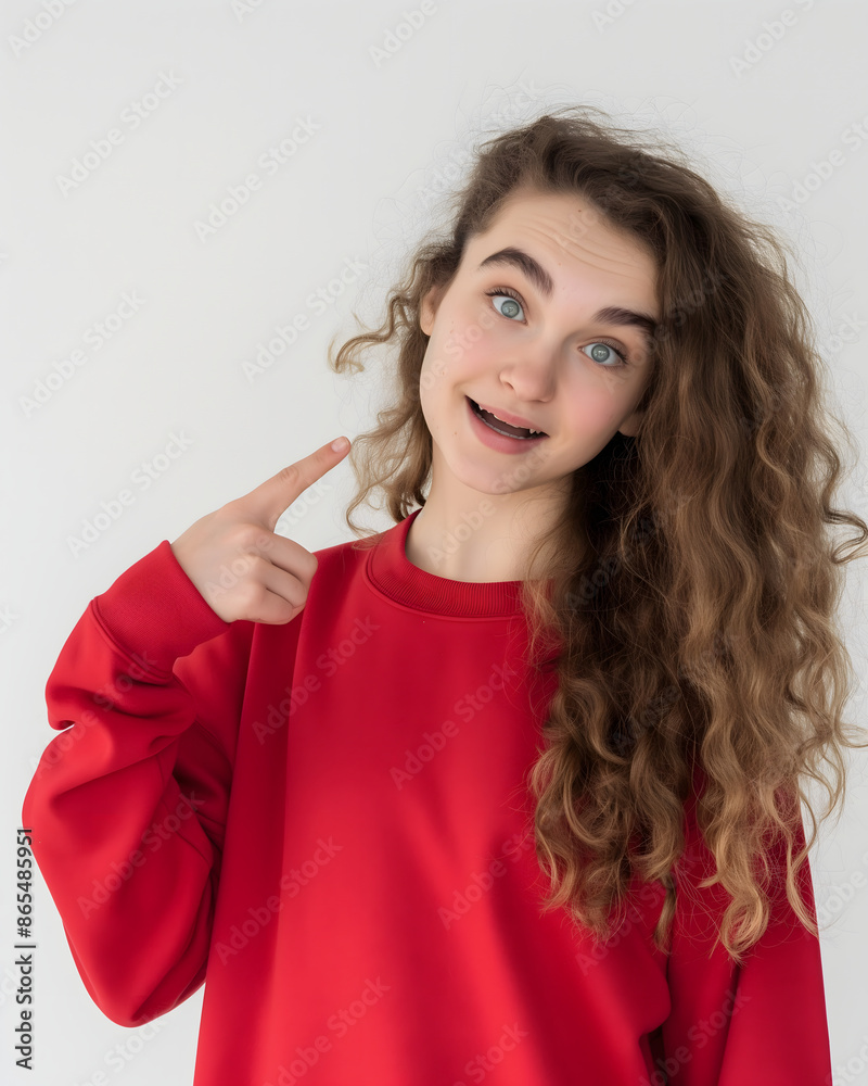 portrait of a woman. thinking pose portrait of a woman. thinking pose