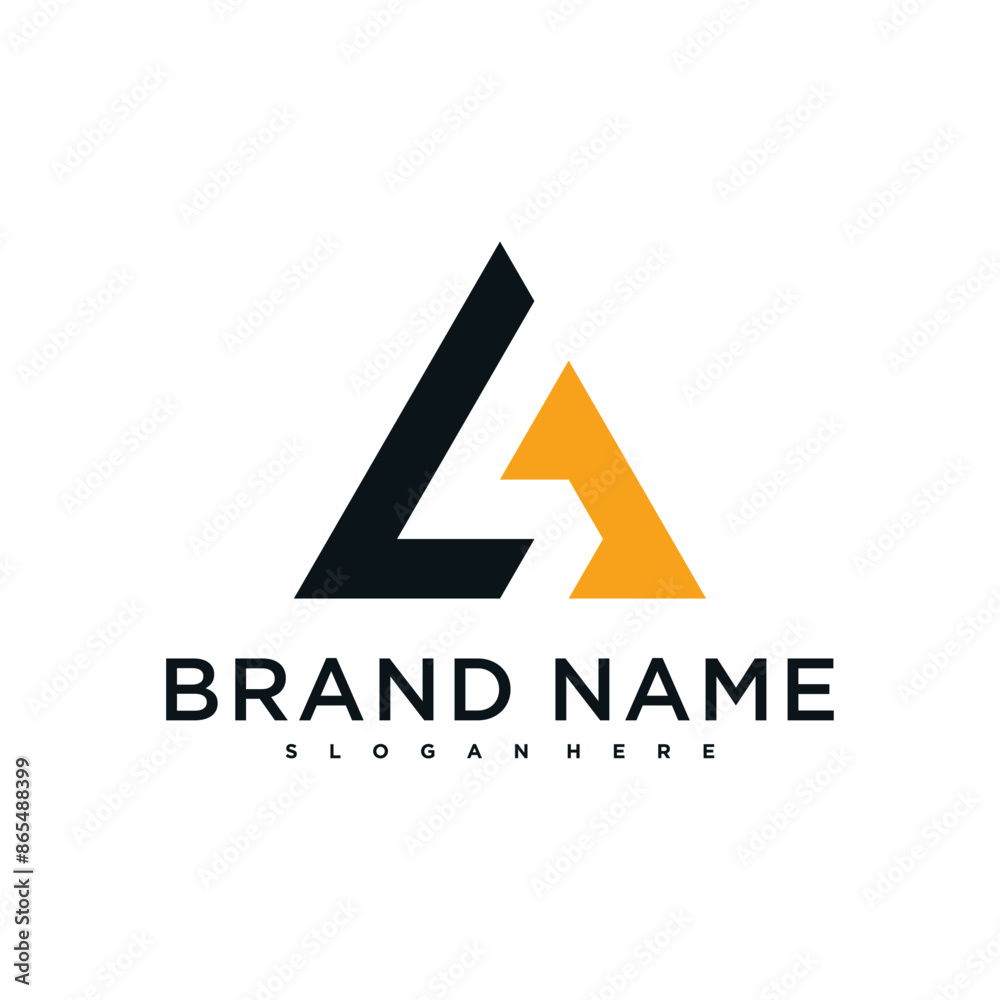 Obraz premium Creative abstract initial letter A logo design. Preamium Vector