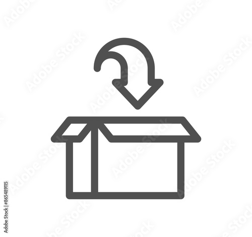 Delivery related icon outline and linear vector. 