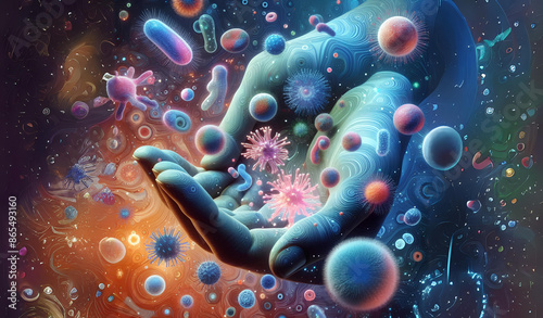 The spread of pathogens in the human body