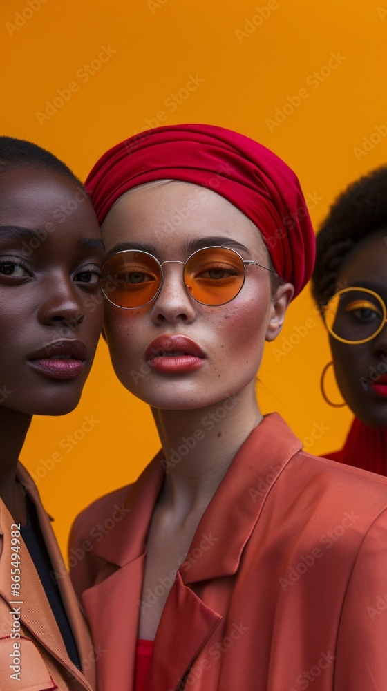 close up portrait of female models with fashion makeup close up portrait of female models with fashion makeup