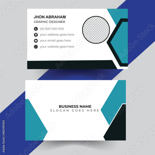 Template business card unique style