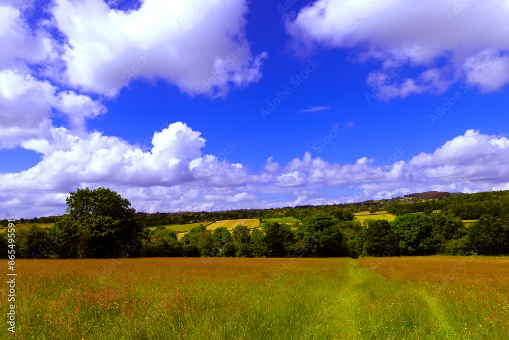 View towards Ogston, near Stretton, in Derbyshire. View towards Ogston, near Stretton, in Derbyshire.