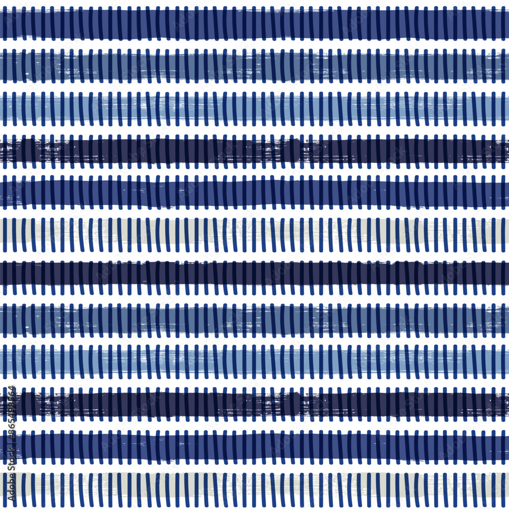 Stripes pattern, summer blue striped seamless vector background, ethnic stitched strokes. tai dye stripes, watercolor paintbrush lines Stripes pattern, summer blue striped seamless vector background, ethnic stitched strokes. tai dye stripes, watercolor paintbrush lines