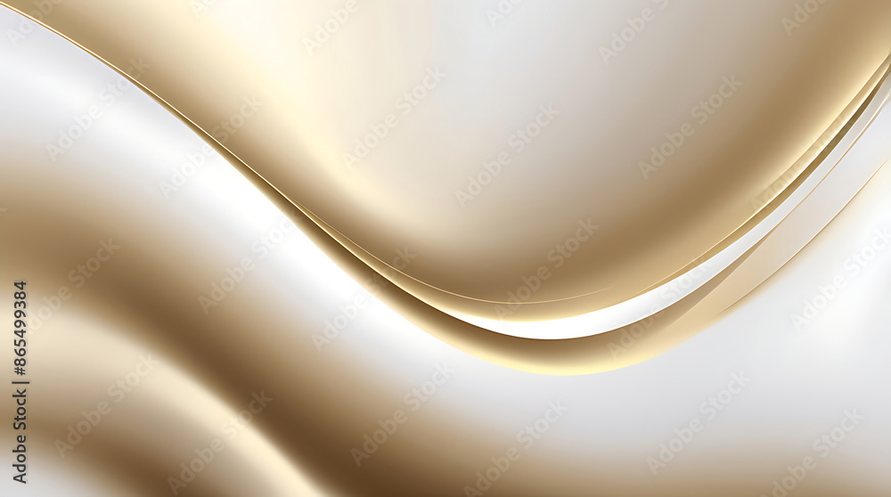 Abstract white gold Gradient background luxury with golden line wave ...