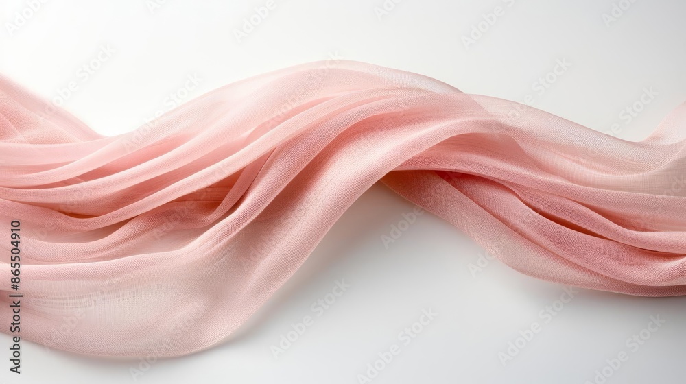 A super sharp image of soft pastel pink fabric with gentle folds A super sharp image of soft pastel pink fabric with gentle folds
