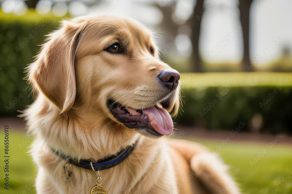 Perro Golden Retriever al Aire Libre Perro Golden Retriever al Aire Libre