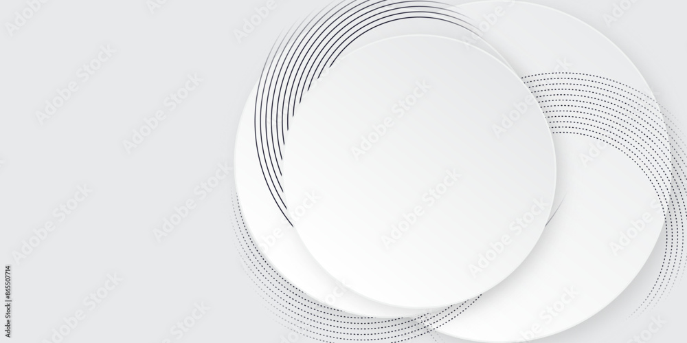 Abstract white background with circle rings. Digital future technology concept. Abstract background design. vector illustration. Abstract white background with circle rings. Digital future technology concept. Abstract background design. vector illustration.